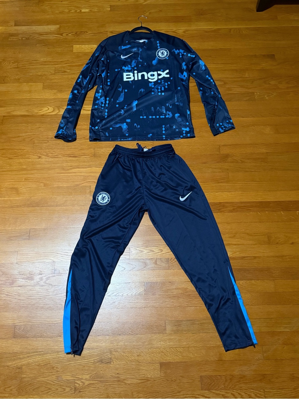 Nike Chelsea Navy & Light Blue Performance Jacket and Pants Set